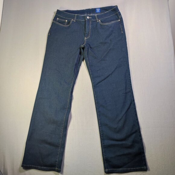 Jockey Person to person jeans women's size 16 ink blue boot cut - Picture 1 of 12